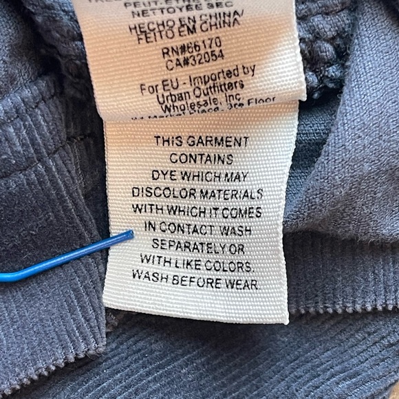 Free People Modern Femme Mini Skirt, Navy Blue, Corduroy Like Material - Picture 7 of 7